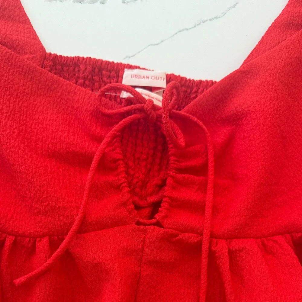 NWOT Urban Outfitters Sierra Keyhole Babydoll Blouse - Picture 6 of 7